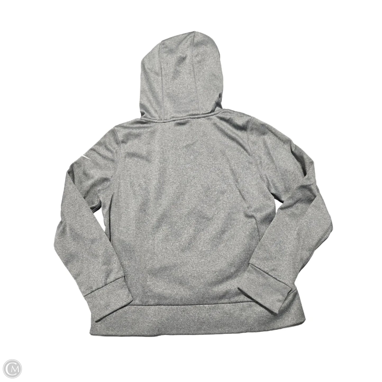 Sweatshirt Hoodie By Nike In Grey, Size: M