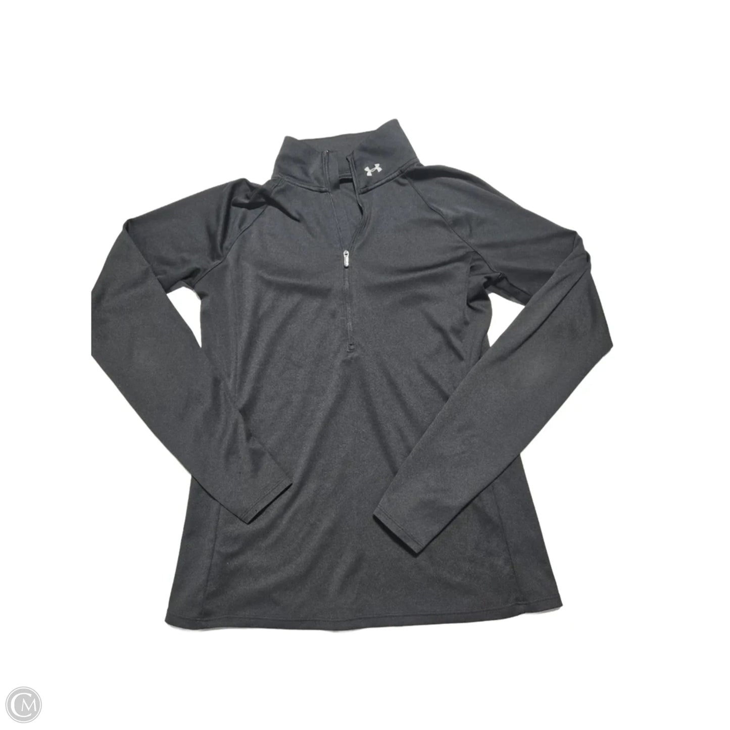 Athletic Top Long Sleeve Crewneck By Under Armour In Black, Size: M