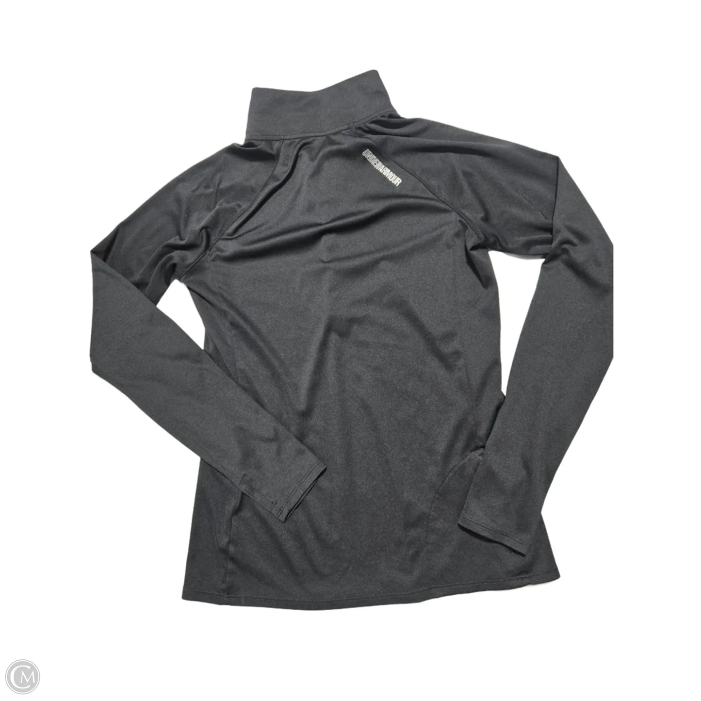 Athletic Top Long Sleeve Crewneck By Under Armour In Black, Size: M