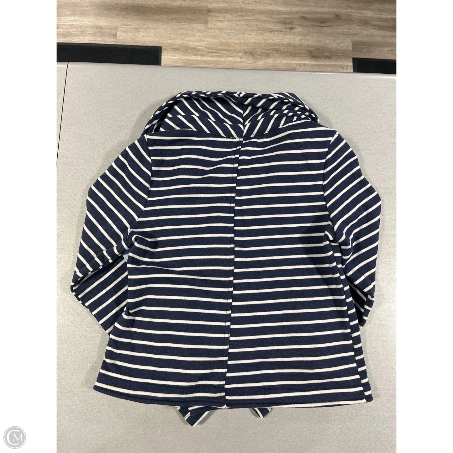 Top Long Sleeve By Mystree In Striped Pattern, Size: S