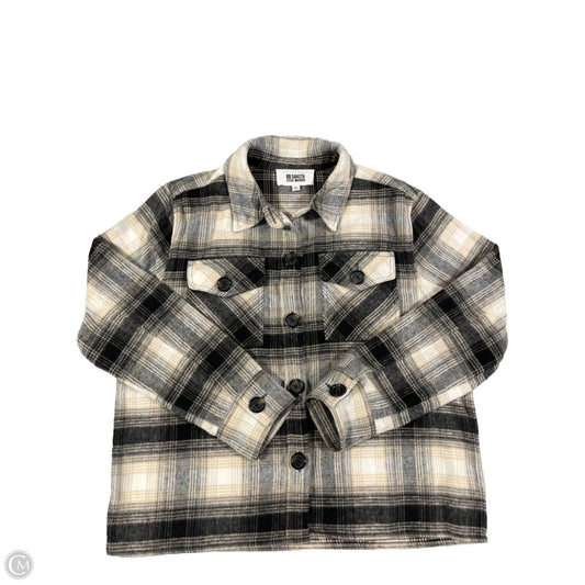 Jacket Shirt By Bb Dakota In Plaid Pattern, Size: L