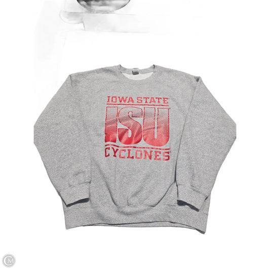 Sweatshirt Crewneck By Gildan In Grey, Size: L