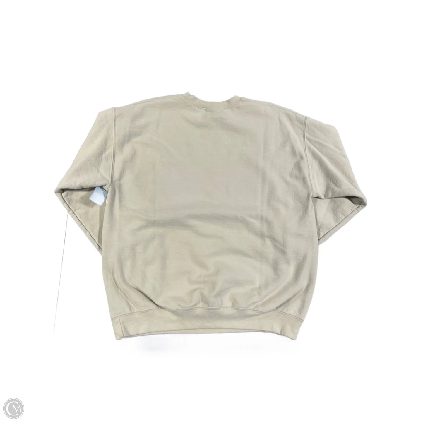 Sweatshirt Crewneck By Gildan In Tan, Size: L