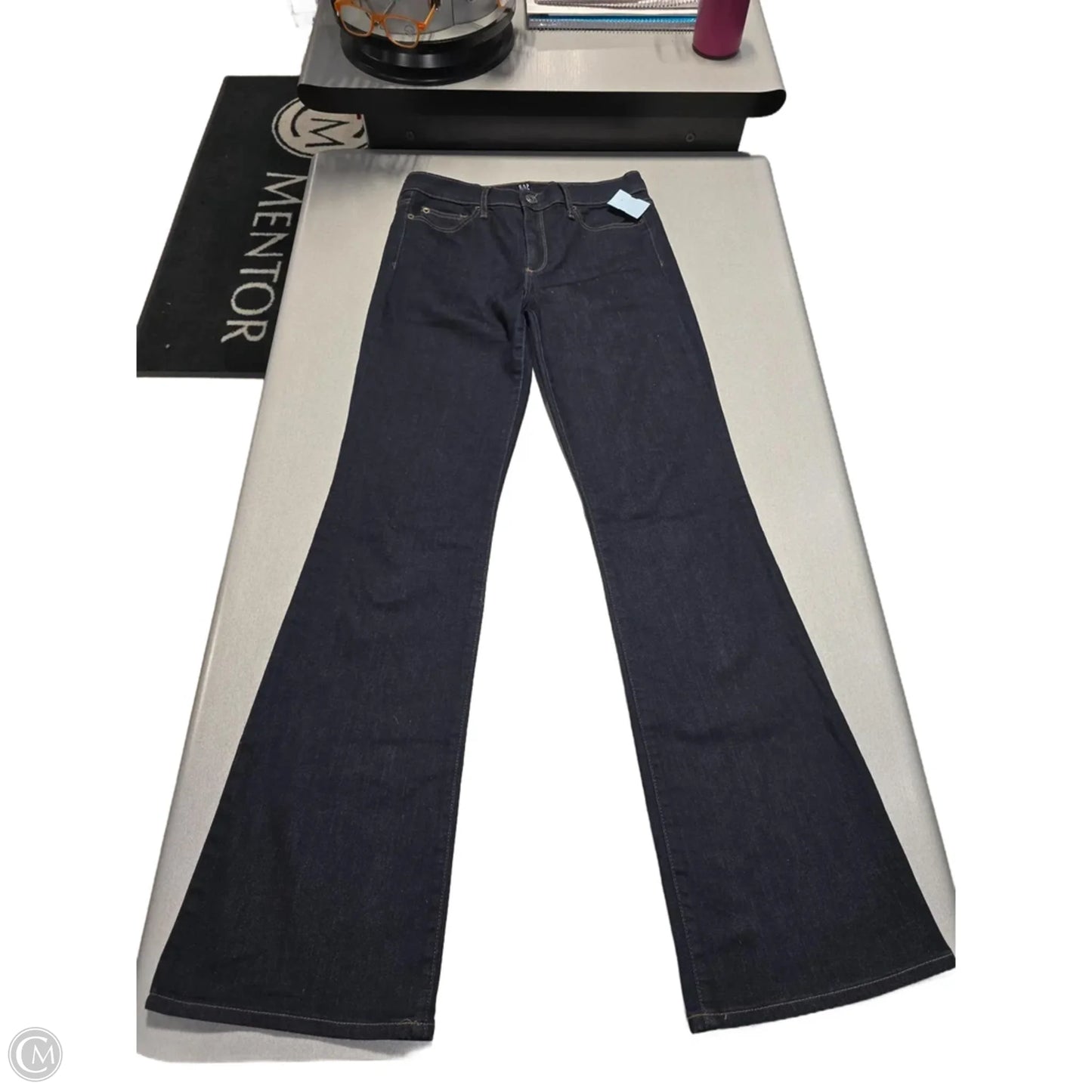 Jeans Boot Cut By Gap In Blue Denim, Size: 10l