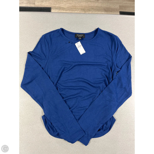 Top Long Sleeve By Banana Republic In Blue, Size: M