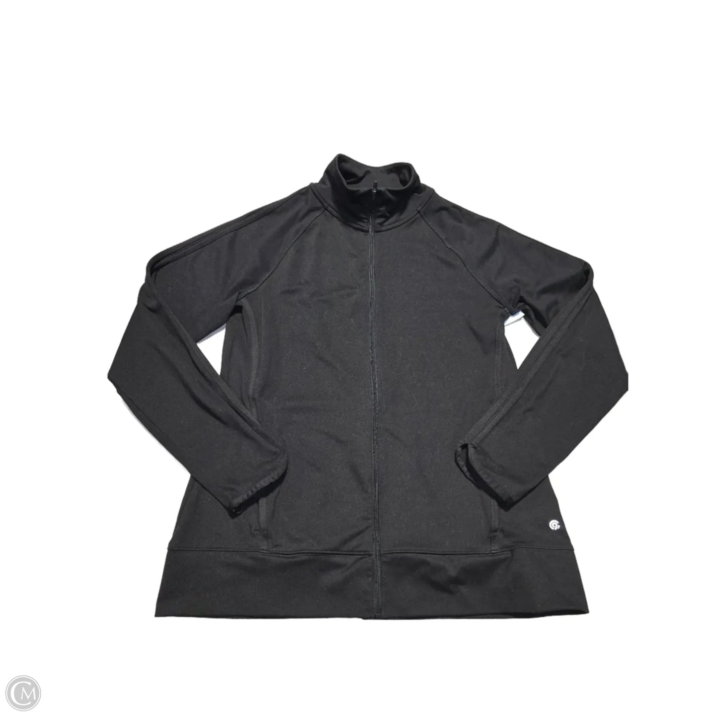 Athletic Top Long Sleeve Collar By C9 By Champion In Black, Size: L