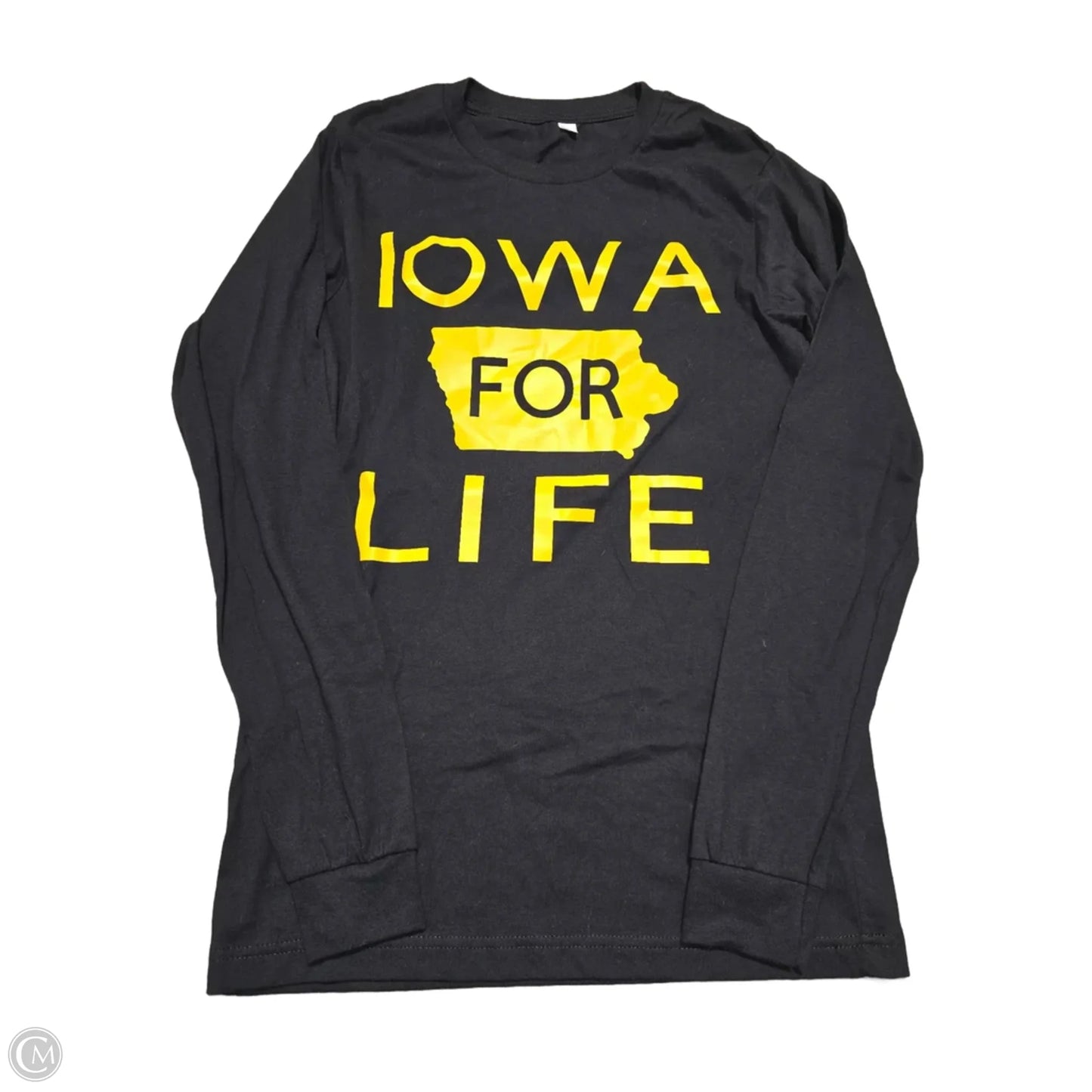 Top Long Sleeve By Canvas In Black, Size: M