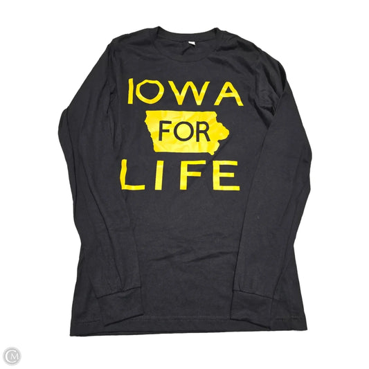 Top Long Sleeve By Canvas In Black, Size: M