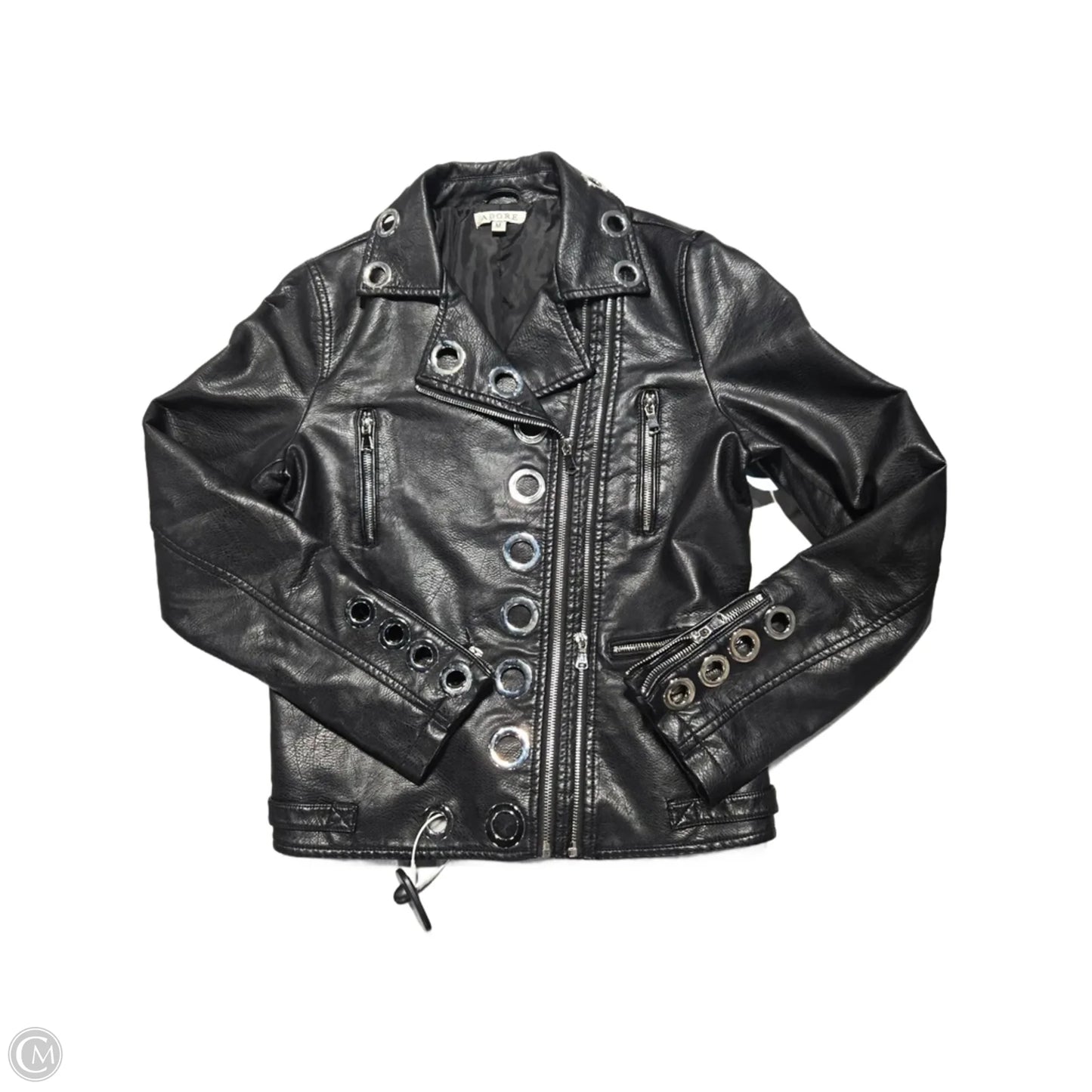 Jacket Leather By Adore In Black, Size: M