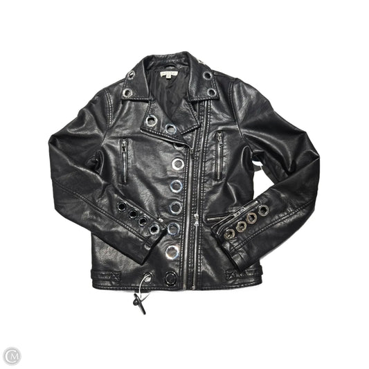 Jacket Leather By Adore In Black, Size: M