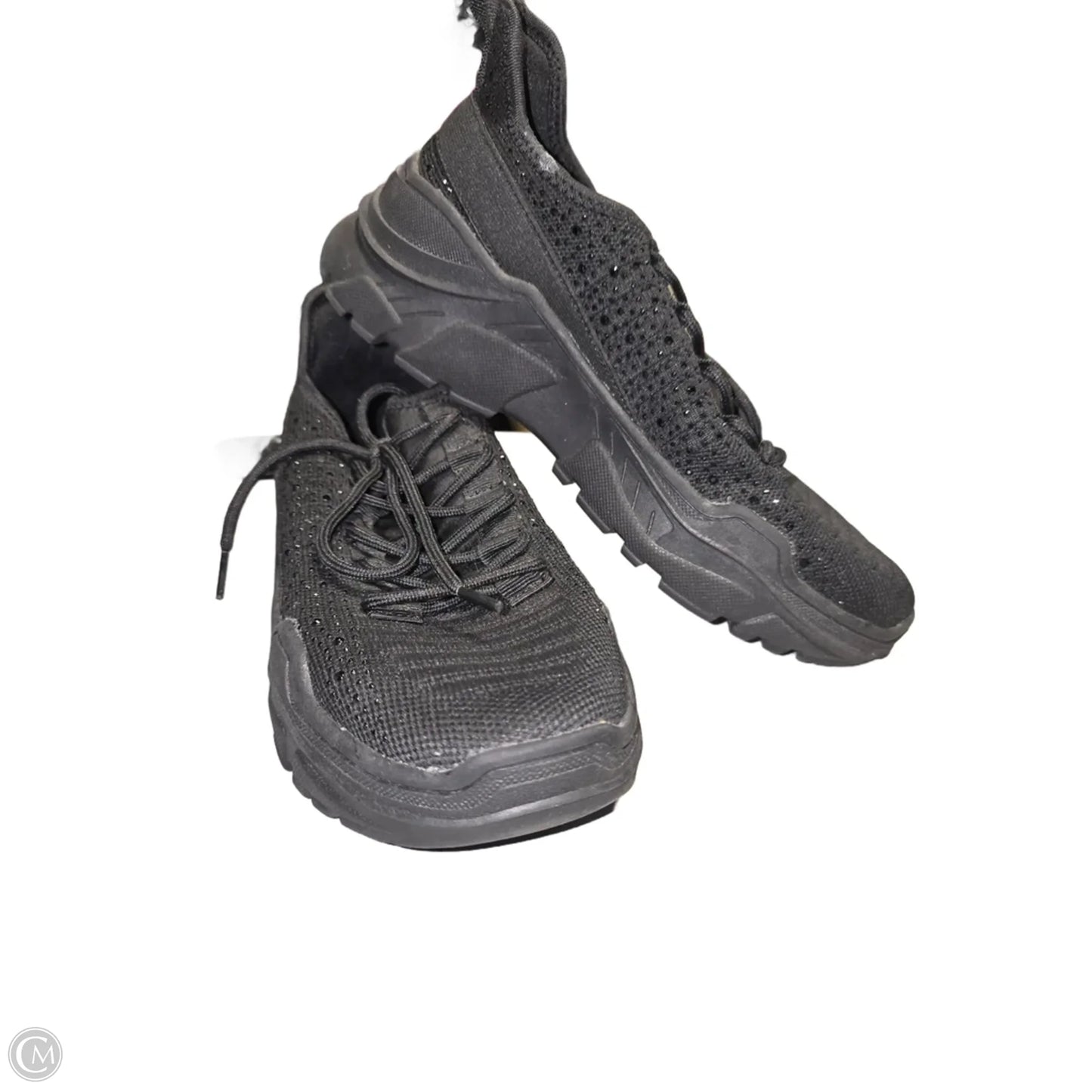 Shoes Sneakers By Qupid In Black, Size: 7