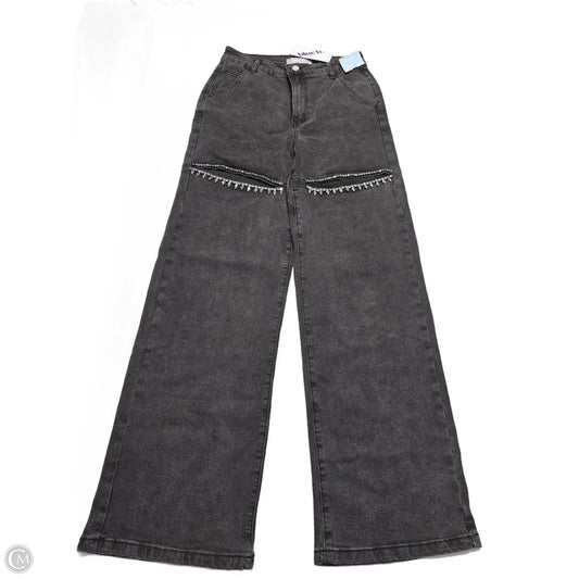 Jeans Wide Leg By Blue B In Black Denim, Size: 4