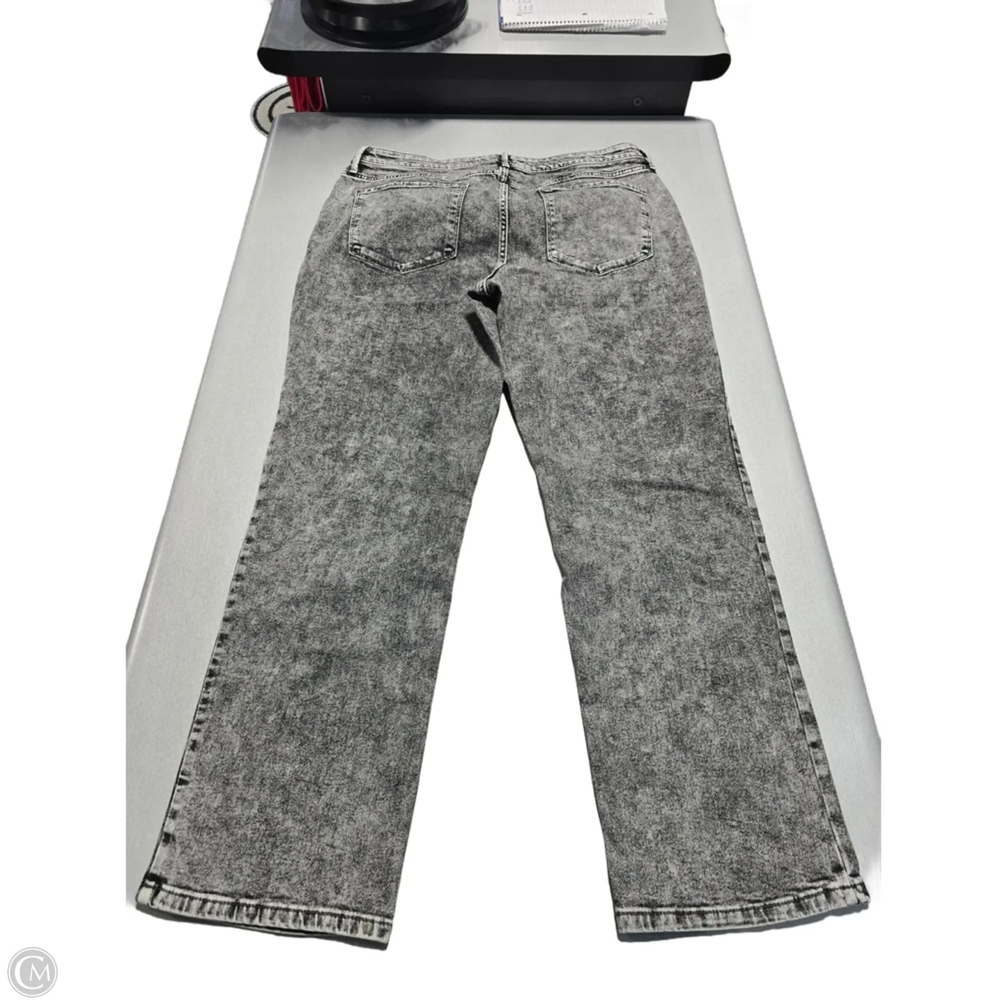 Jeans Straight By Simply Vera In Grey, Size: 16