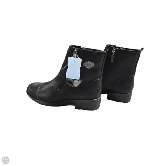 Boots Ankle Flats By Harley Davidson In Black, Size: 9.5