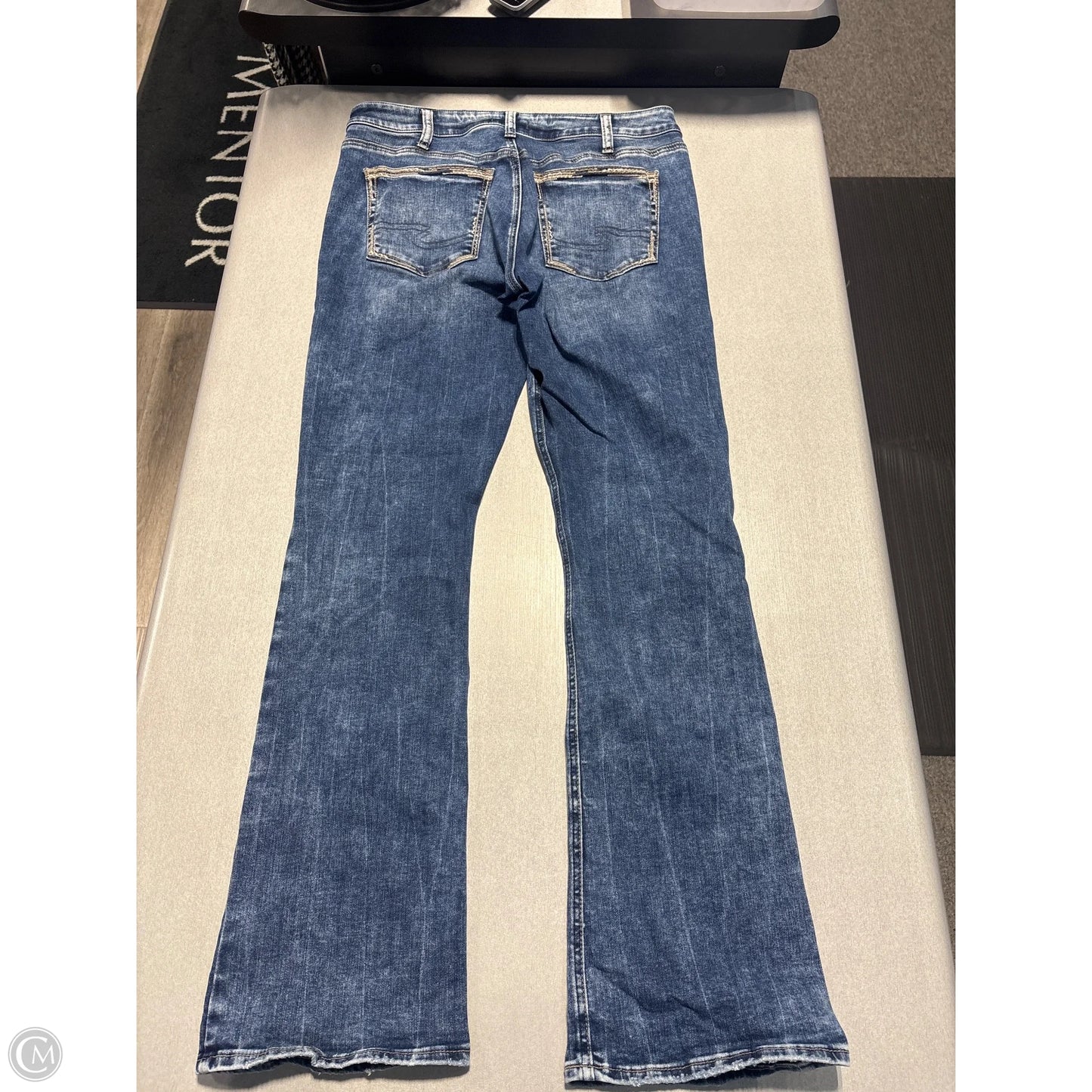 Jeans Boot Cut By Silver In Blue Denim, Size: 12