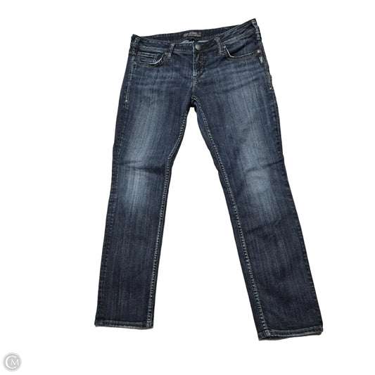 Jeans Skinny By Silver In Blue Denim, Size: 14