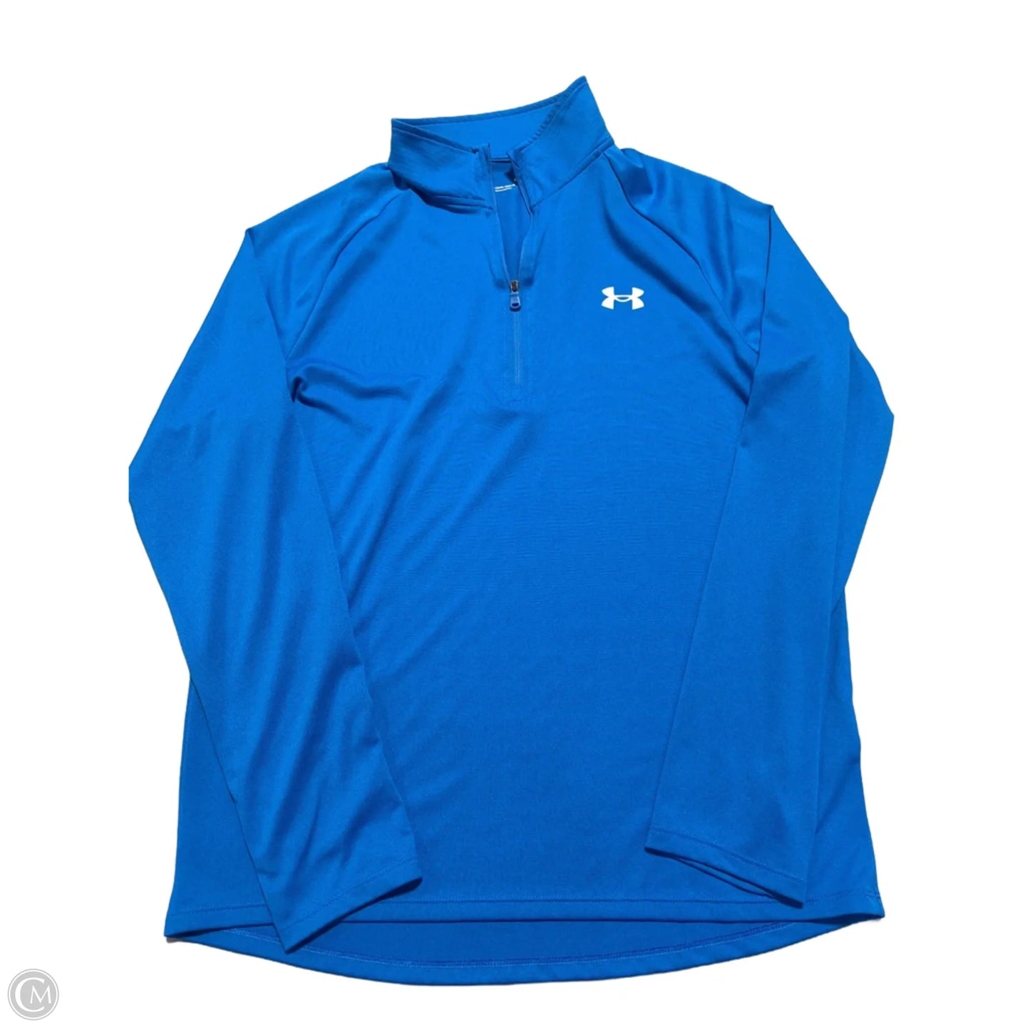 Top Long Sleeve By Under Armour In Blue, Size: M
