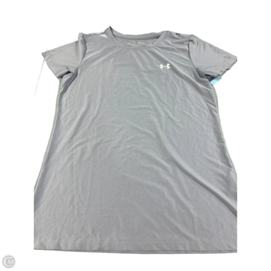 Athletic Top Short Sleeve By Under Armour In Purple, Size: S
