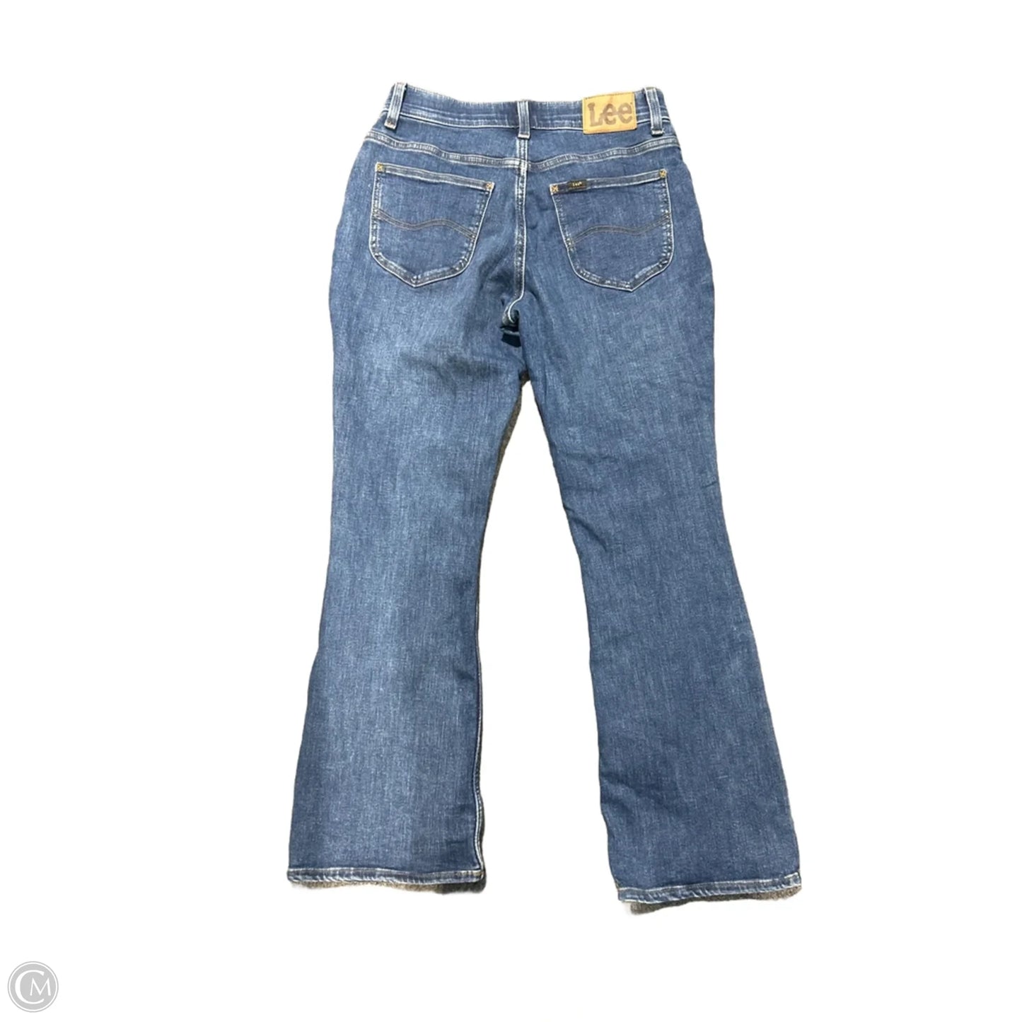 Jeans Boot Cut By Lee In Blue Denim, Size: 8