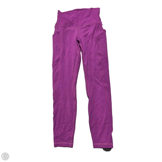 Athletic Leggings By Lululemon In Purple, Size: 6