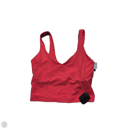 Athletic Tank Top By Lululemon In Coral, Size: 6