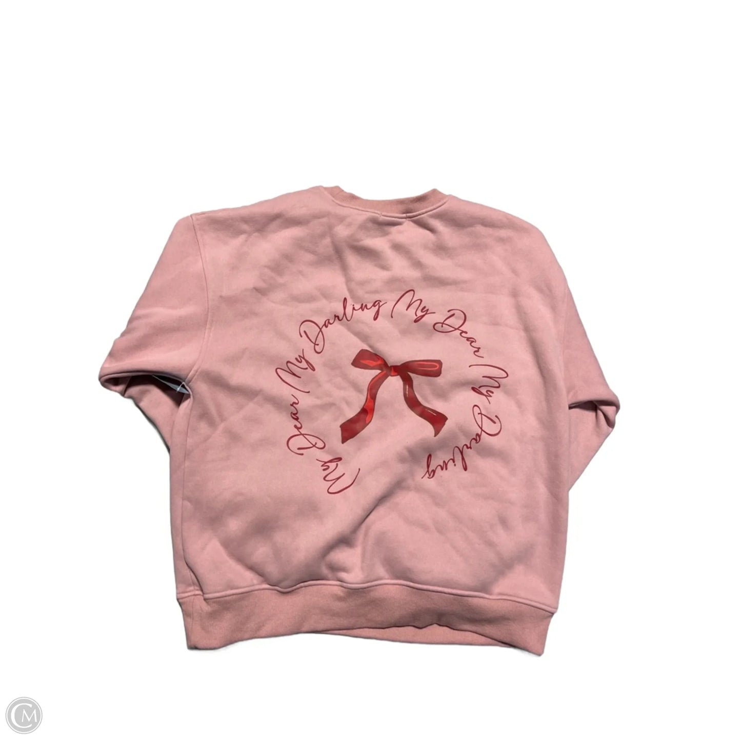 Sweatshirt Crewneck By Bailey Rose In Pink, Size: M