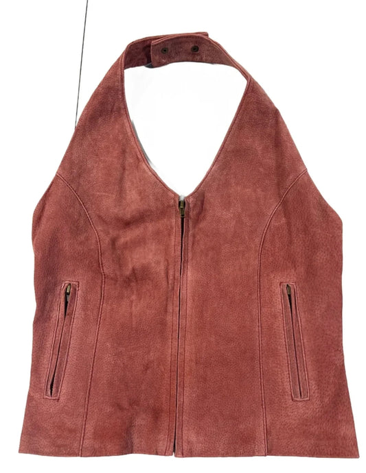 Tank Top By Wilsons Leather In Pink, Size: M