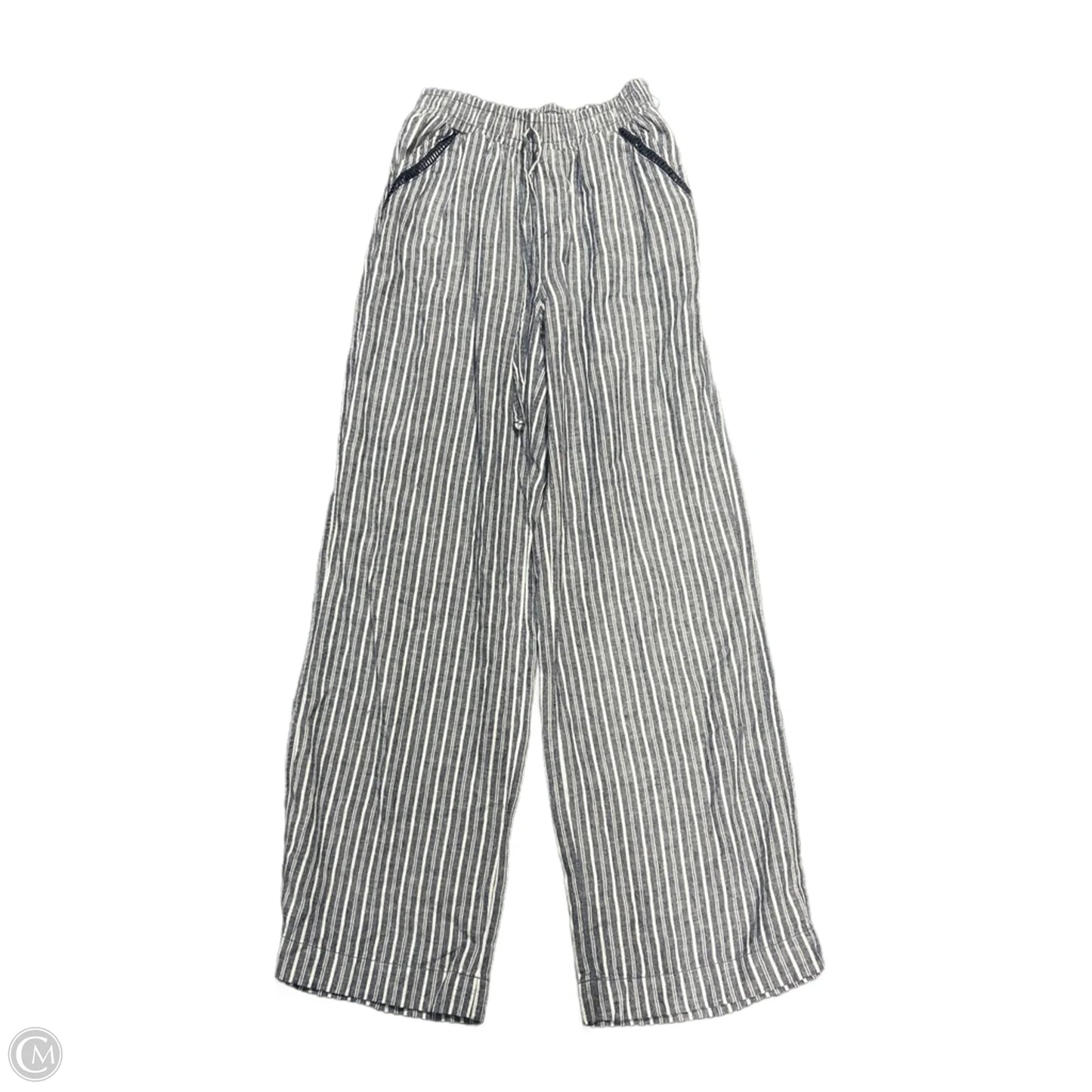 Pants Linen By Briggs In Striped Pattern, Size: S