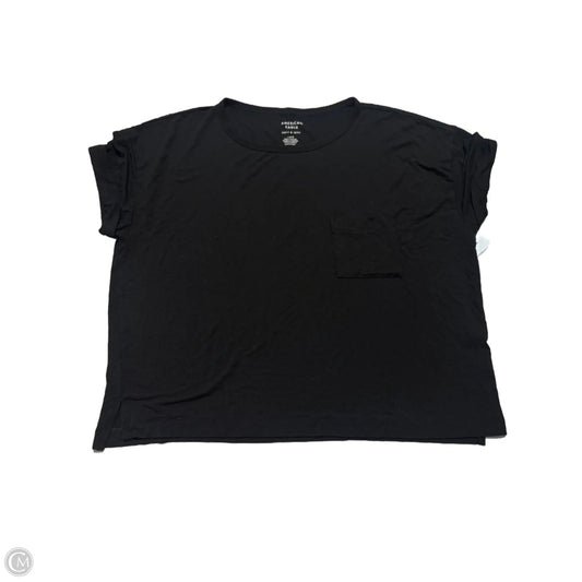 Top Short Sleeve By American Eagle In Black, Size: L