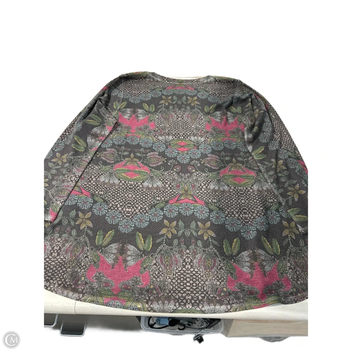 Top Long Sleeve By Nally And Millie In Floral Print, Size: Xl