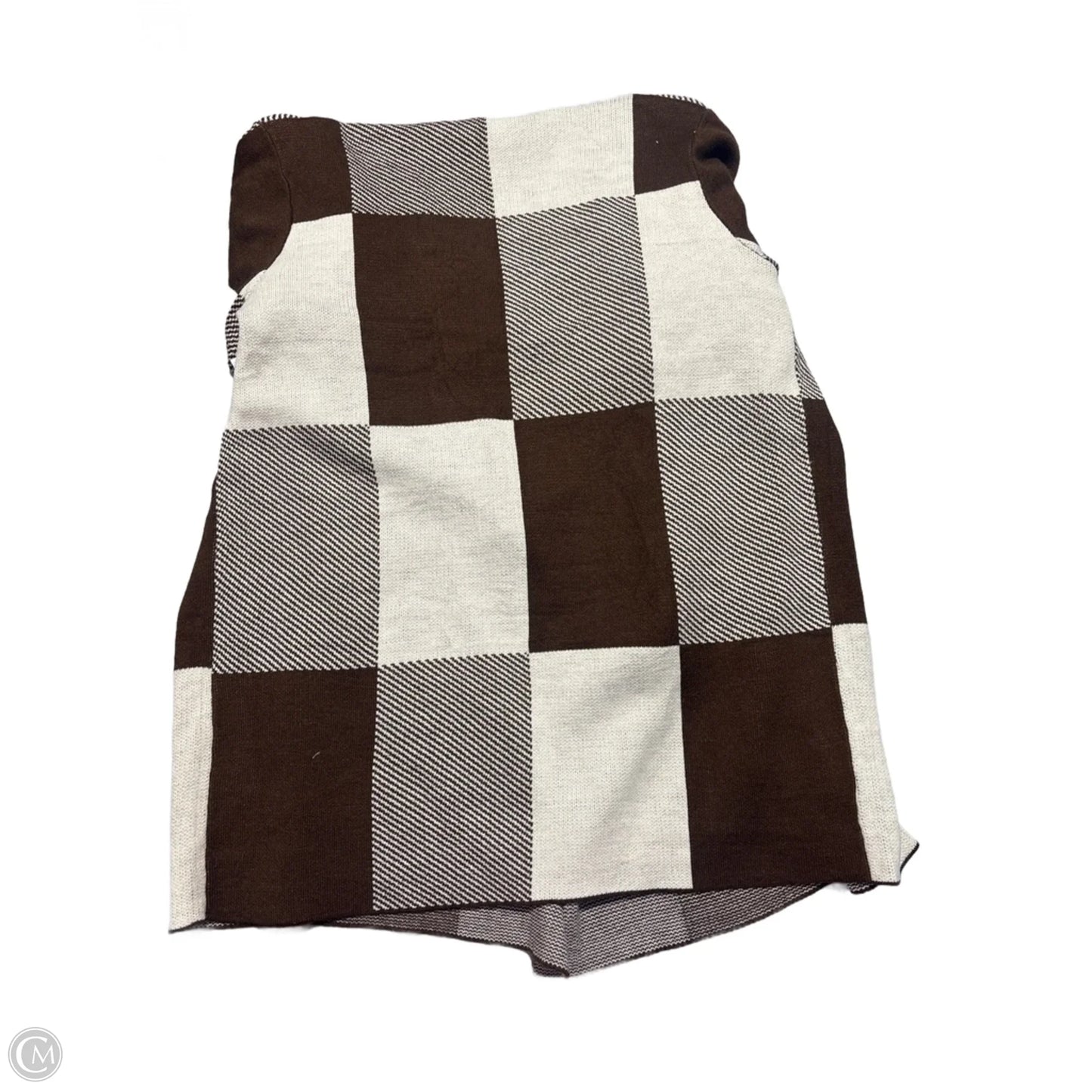 Cardigan By Merokeety In Brown & White, Size: L