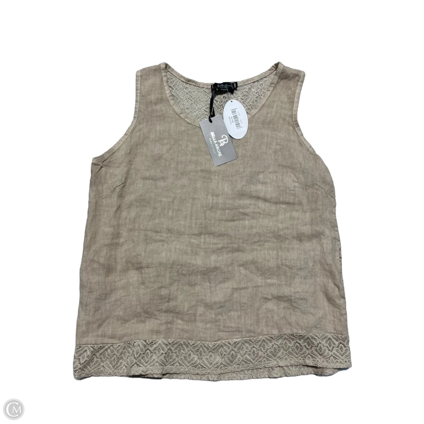 Tank Top By Cme In Tan, Size: M