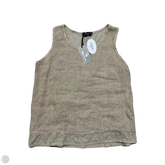 Tank Top By Cme In Tan, Size: M