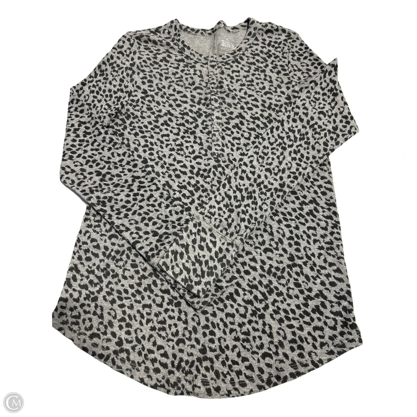Top Long Sleeve By Aerie In Animal Print, Size: M