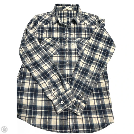 Top Long Sleeve By Lovestitch In Plaid Pattern, Size: S