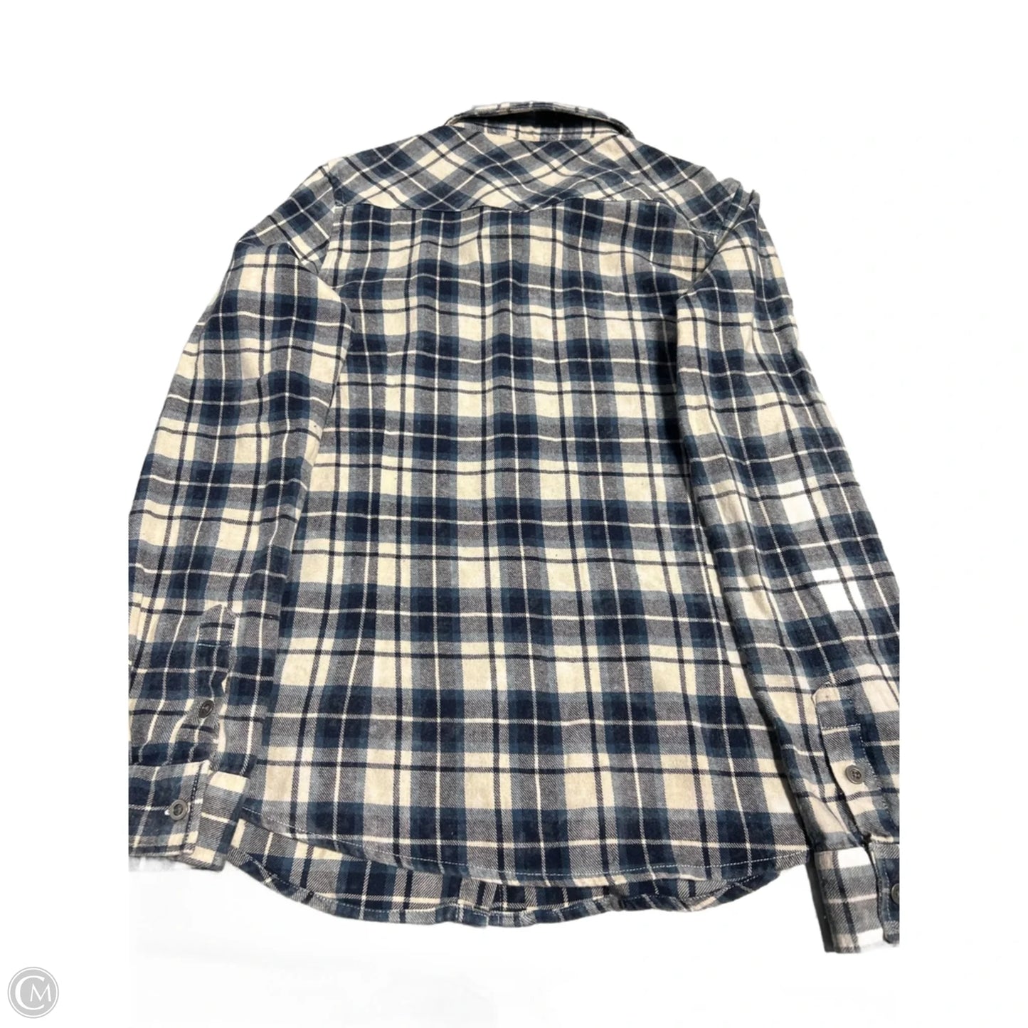 Top Long Sleeve By Lovestitch In Plaid Pattern, Size: S