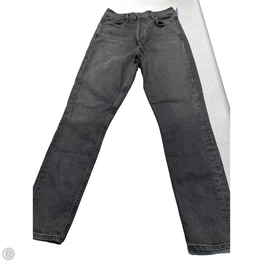 Jeans Skinny By Agolde In Black Denim, Size: 0