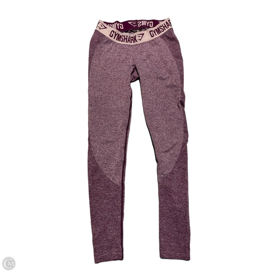Athletic Leggings By Gym Shark In Purple, Size: M