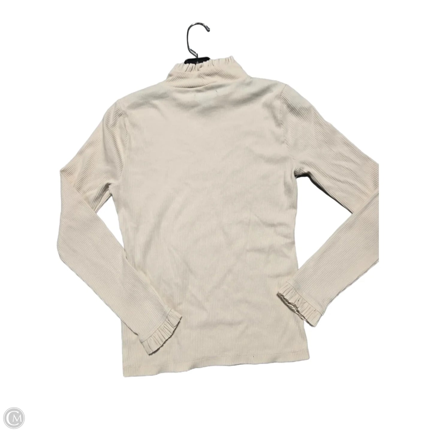 Top Long Sleeve By J. Crew In Cream, Size: M