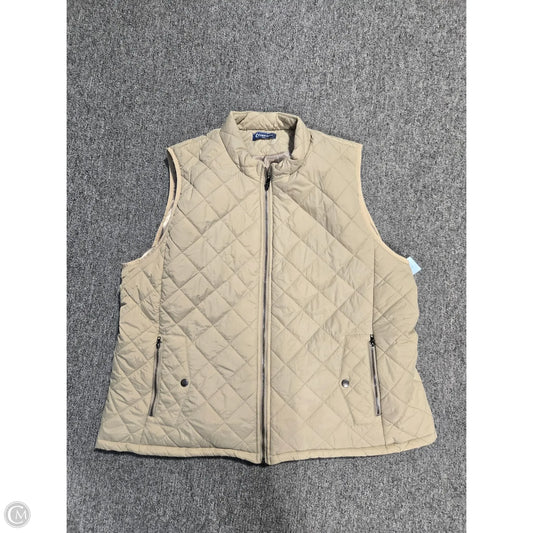 Vest Puffer & Quilted By Cme In Tan, Size: Xxl