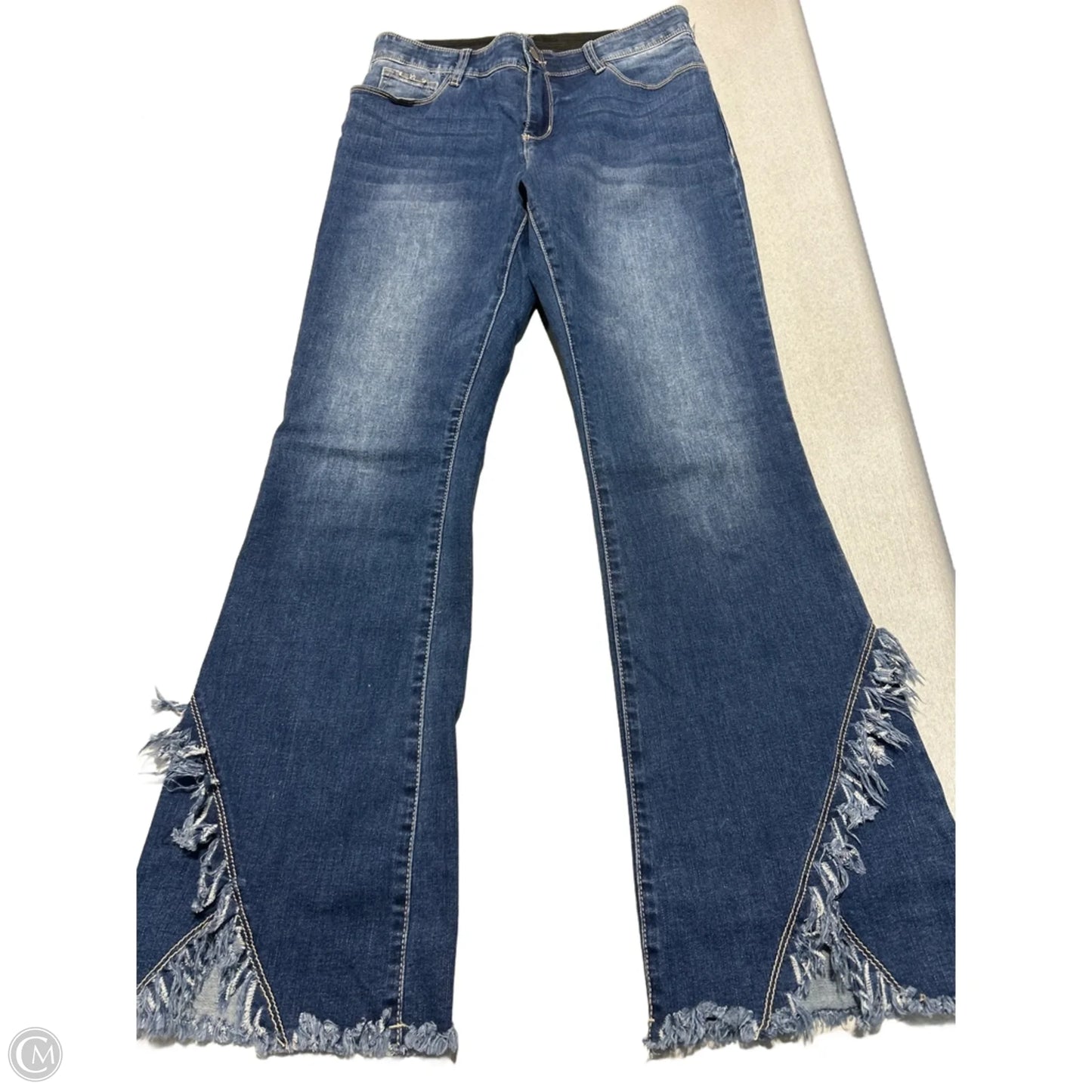 Jeans Flared By Coco And Carmen In Blue Denim, Size: 8