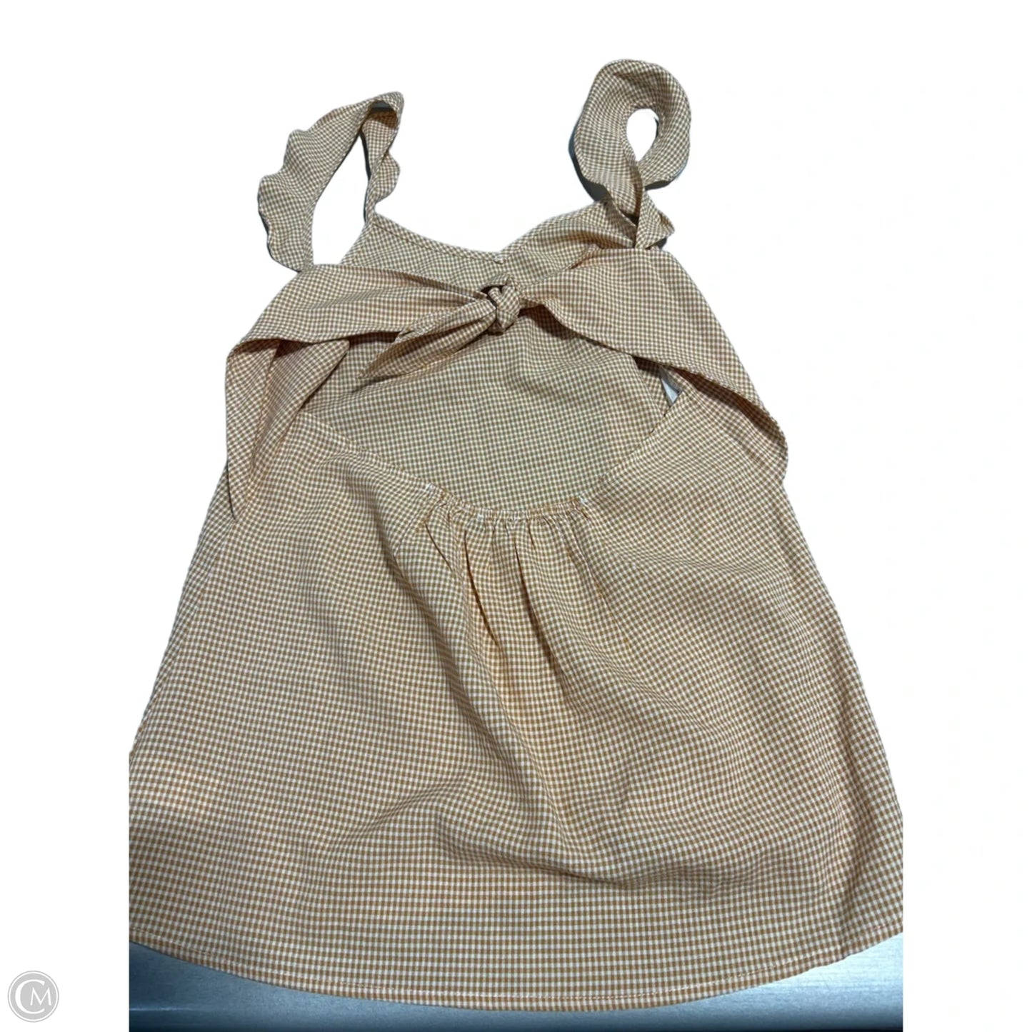 Tank Top By Doe & Rae In Checkered Pattern, Size: M