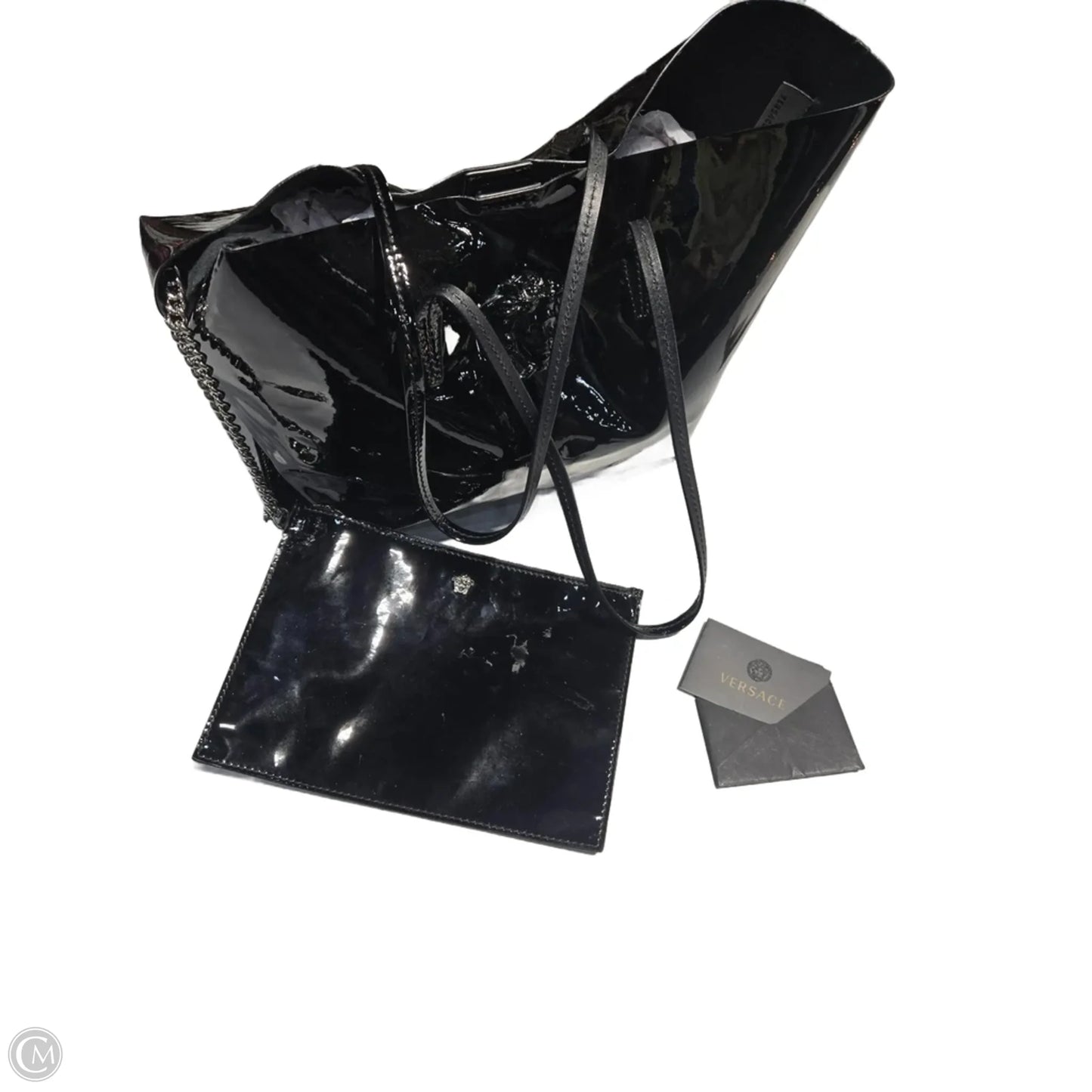 Handbag Luxury Designer By Versace, Size: Large