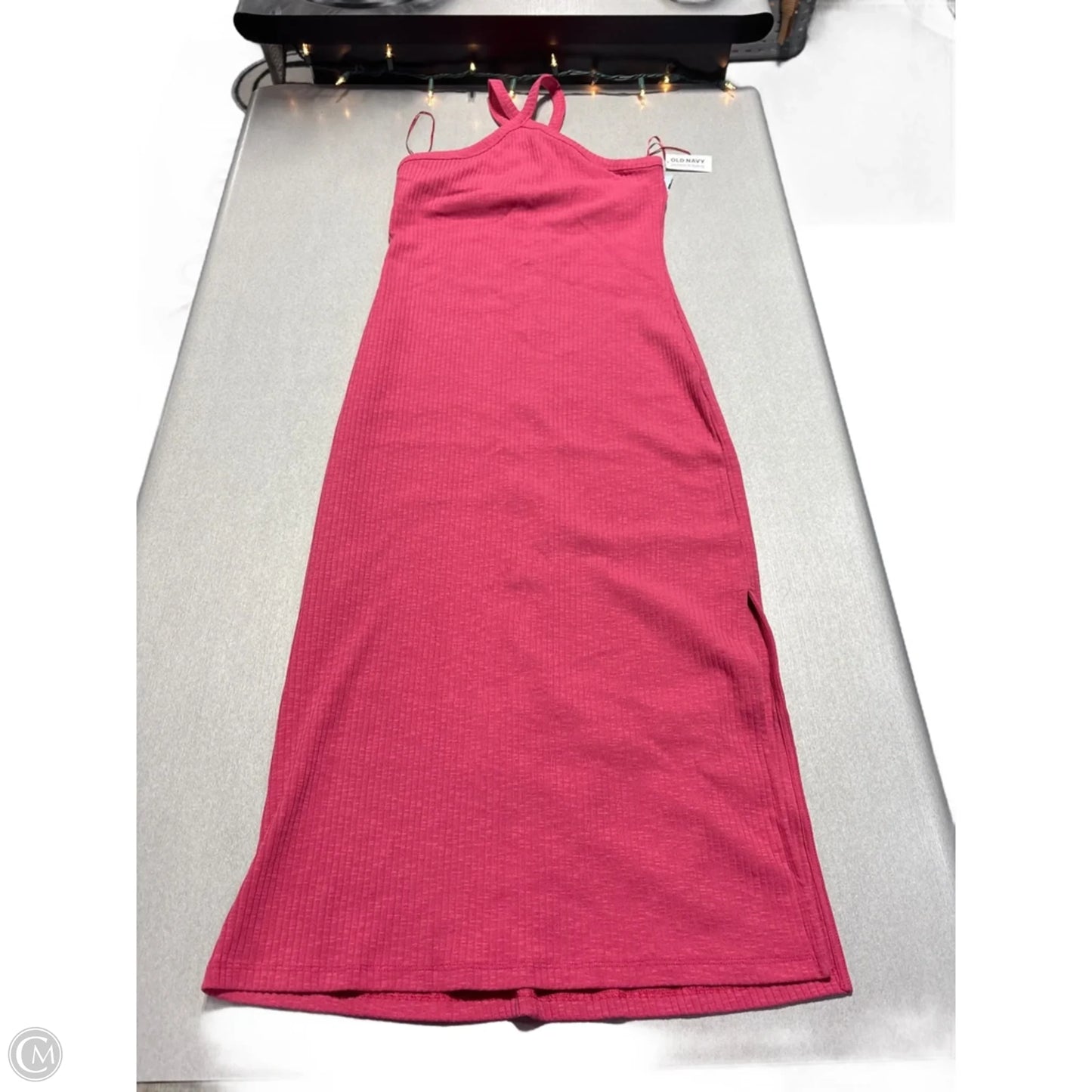 Dress Casual Midi By Old Navy In Pink, Size: L