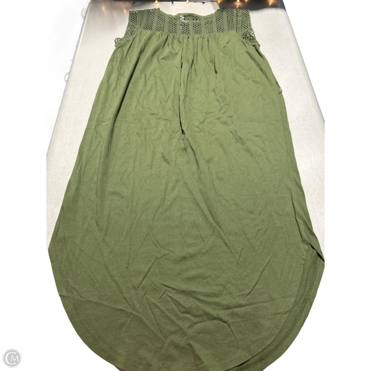 Dress Casual Midi By Gap In Green, Size: M