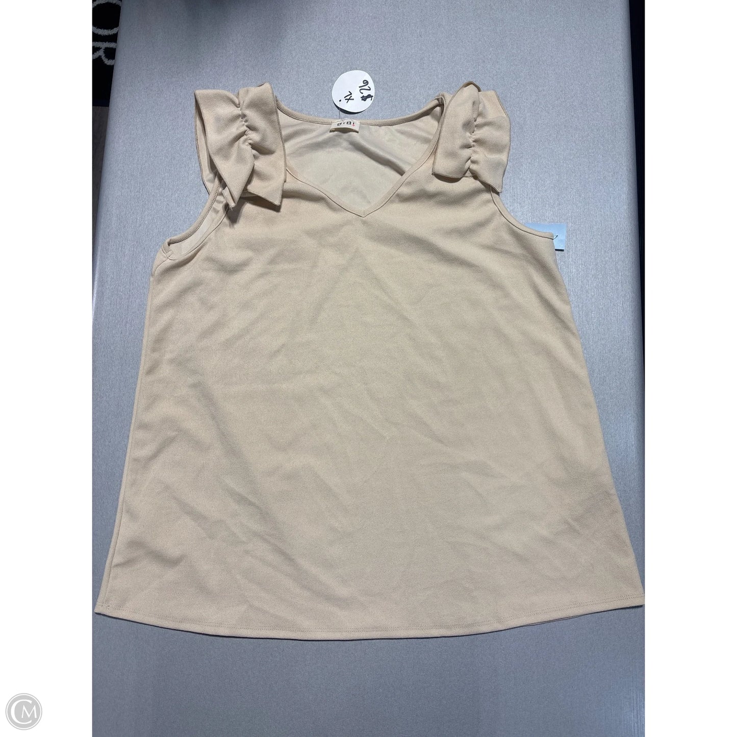 Tank Top By Bibi In Tan, Size: Xl