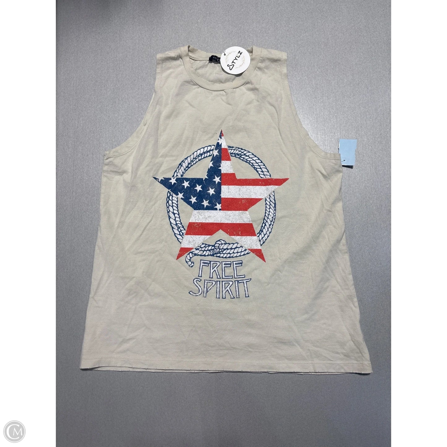 Tank Top By Zutter In Tan, Size: M