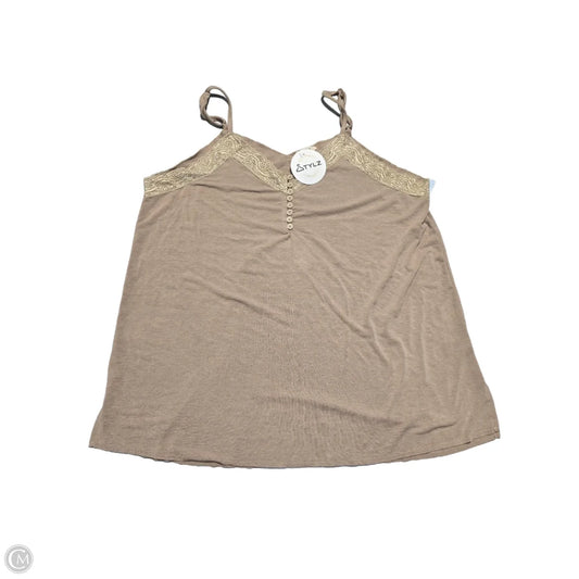 Tank Top By Pol In Brown, Size: L