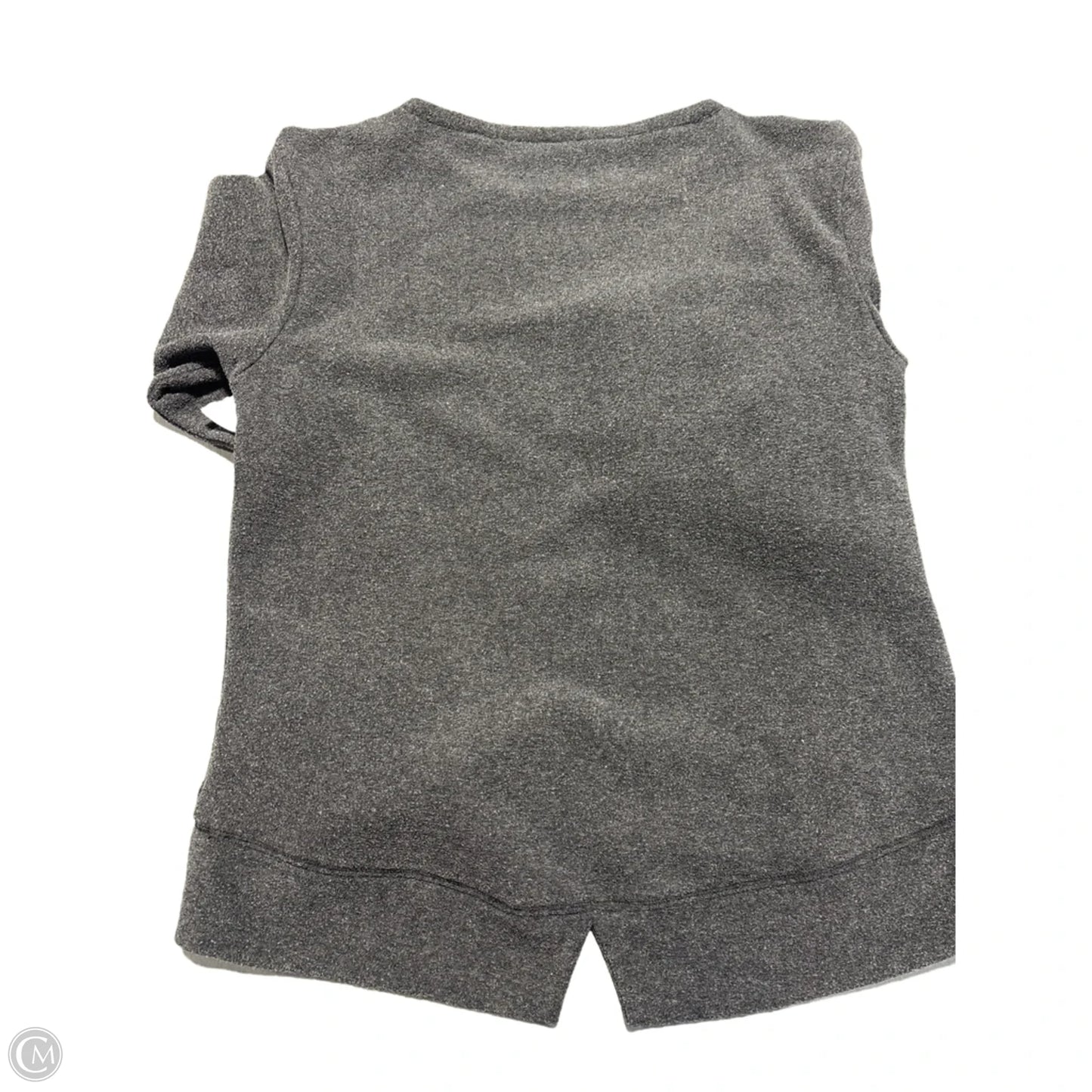 Top Long Sleeve By Adidas In Grey, Size: M