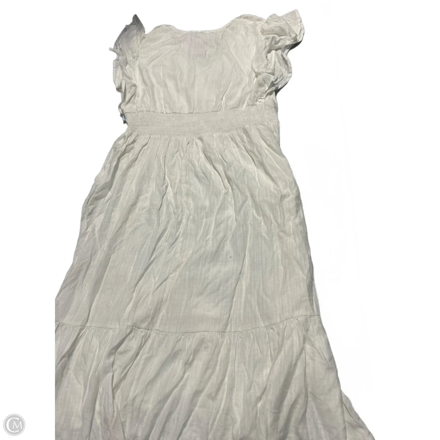 Dress Casual Maxi By Knox Rose In White, Size: Xxl